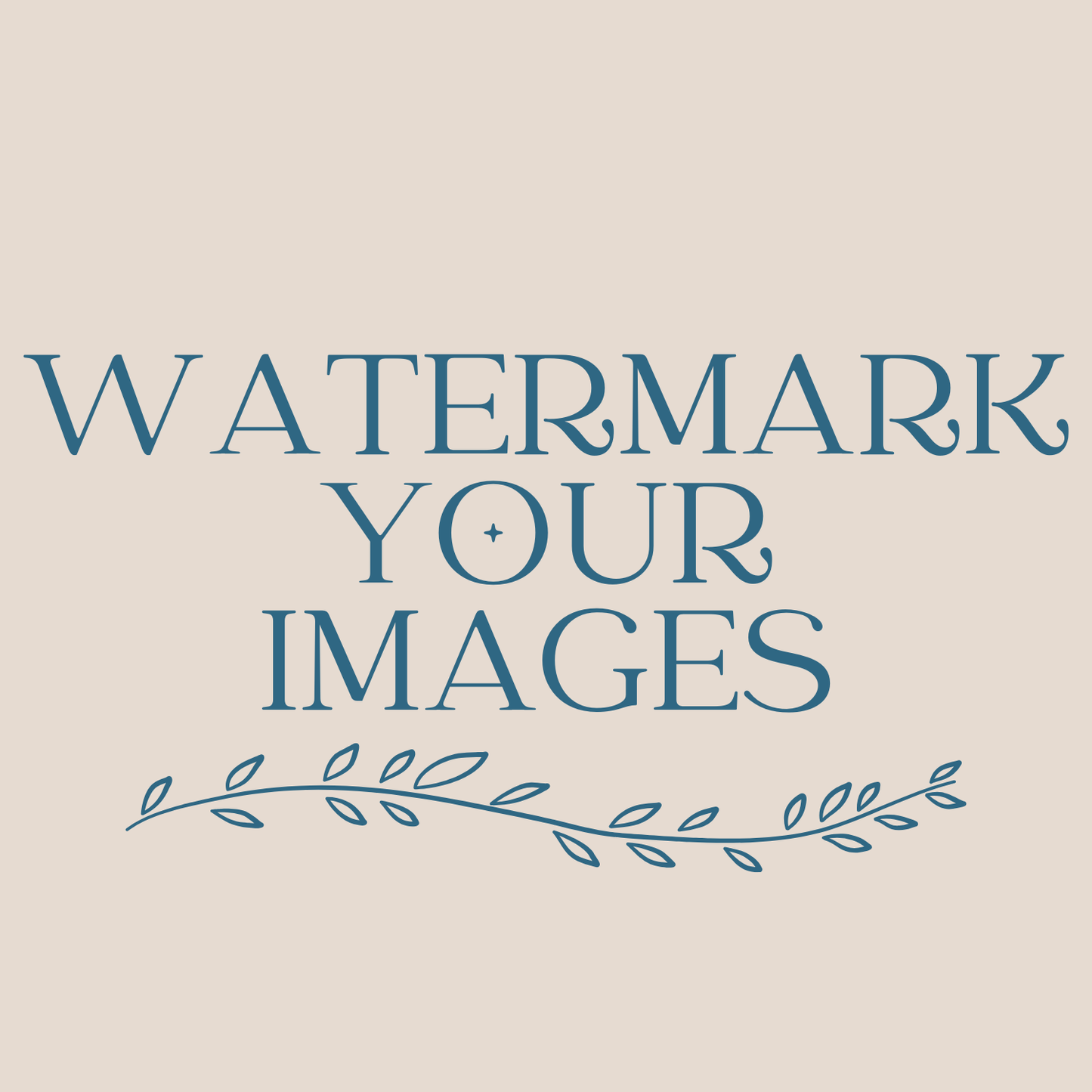 Watermark Your Images (choose your amount)