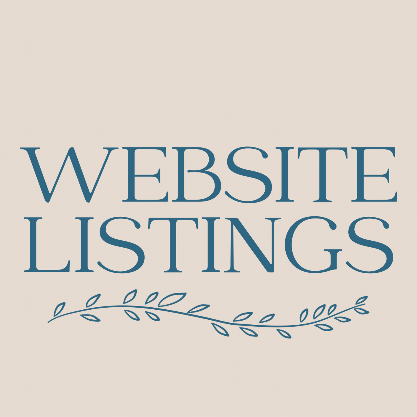 Website Listings (choose your amount)