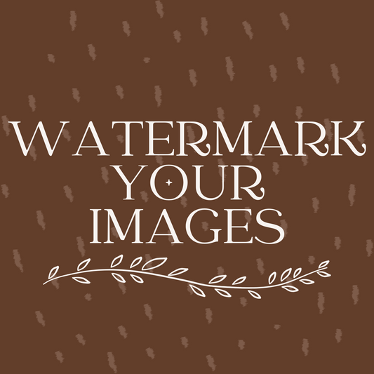Watermark Your Images (choose your amount)